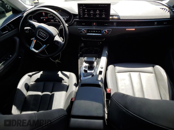 2023 Audi A5 Sportback Premium Plus with VIN WAUCBCF51PA047292, listed as a Copart auction lot 68124044 with 23,693 mi miles and Salvage Title. Bid and sale history available at carsss.com. Image 8.