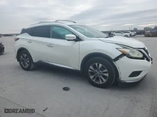 2015 Nissan Murano Platinum with VIN 5N1AZ2MG5FN256946, listed as a Copart auction lot 45420485 with 138,788 mi miles and Salvage Title. Bid and sale history available at carsss.com. Image 4.