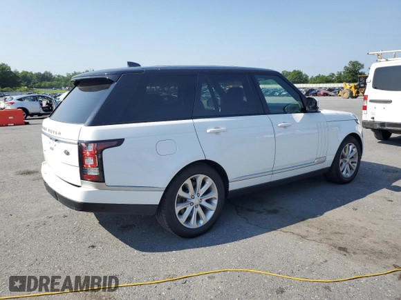 2017 Land Rover Range Rover HSE z VIN SALGS2FV5HA366252, wystawiony jako Copart lot #61789545 z przebiegiem 84 786 mil mil oraz Czysty tytuł • Clean title. Historia ofert i sprzedaży dostępna na DreamBid. Obrazek 3.