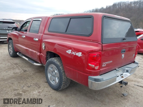 2006 Dodge Dakota SLT with VIN 1D7HW48N36S507843, listed as a IAAI auction lot 41894142 with 90,229 mi miles. Bid and sale history available at carsss.com. Image 3.