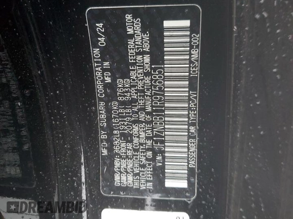 2024 Toyota 86 z VIN JF1ZNBB11R9756851, wystawiony jako Copart lot #85605944 z przebiegiem 3 935 mil mil oraz Szkoda całkowita • Salvage title. Historia ofert i sprzedaży dostępna na DreamBid. Obrazek 14.