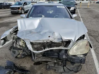 2001 Mercedes-Benz S-Class with VIN WDBNG75J01A187018, listed as a Copart auction lot 44502433 with 0 mi miles and Salvage Title. Bid and sale history available at carsss.com. Image 11.