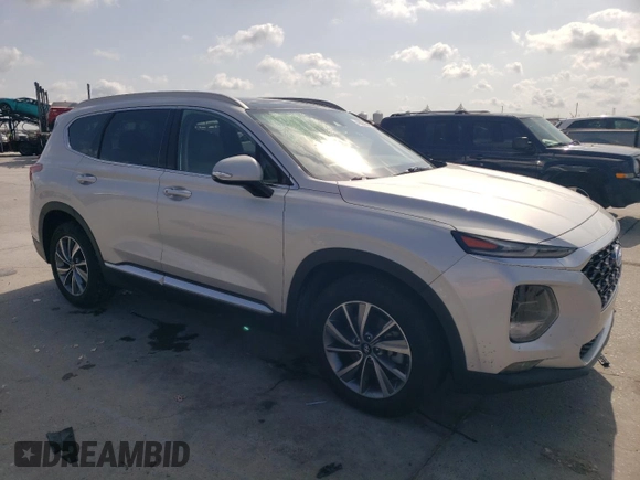 2019 Hyundai Santa Fe Limited with VIN 5NMS53AD4KH052280, listed as a Copart auction lot 49082845 with 52,590 mi miles and Salvage Title. Bid and sale history available at carsss.com. Image 4.