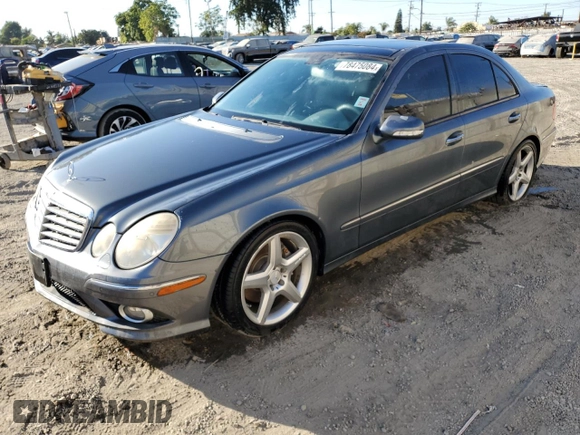 2009 Mercedes-Benz E-Class Sport 5.5L with VIN WDBUF72X69B394686, listed as a Copart auction lot 78475084 with 113,111 mi miles and Salvage Title. Bid and sale history available at carsss.com. Image 1.