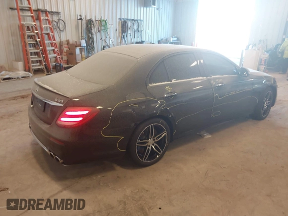 2020 Mercedes-Benz E AMG E 53 with VIN WDDZF6BB8LA743565, listed as a IAAI auction lot 41369870 with 59,726 mi miles. Bid and sale history available at carsss.com. Image 4.