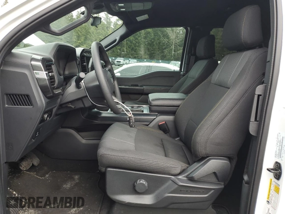 2024 Ford F-150 with VIN 1FTFX2L53RKD08080, listed as a Copart auction lot 43693095 with 4,381 mi miles and Salvage title. Bid and sale history available at DreamBid. Image 7.