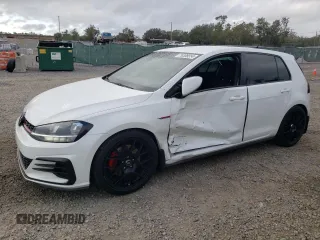 2018 Volkswagen Golf GTI S with VIN 3VW447AU2JM281469, listed as a Copart auction lot 79308554 with 77,692 mi miles and Salvage Title. Bid and sale history available at carsss.com. Image 1.