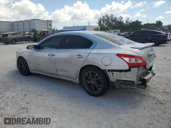 2012 Nissan Maxima S with VIN 1N4AA5AP6CC846071, listed as a Copart auction lot 57105805 with 130,819 mi miles and Clean title. Bid and sale history available at DreamBid. Image 2.