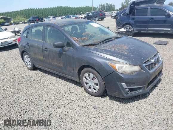 2015 Subaru Impreza 2.0i z VIN JF1GPAA60F9247760, wystawiony jako IAAI lot #42472155 z przebiegiem 137 382 mil mil oraz . Historia ofert i sprzedaży dostępna na DreamBid. Obrazek 1.