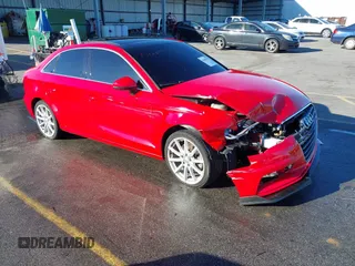 2015 Audi A3 1.8T Premium Plus with VIN WAUCCGFFXF1021950, listed as a IAAI auction lot 41850779 with 80,375 mi miles. Bid and sale history available at carsss.com. Image 1.