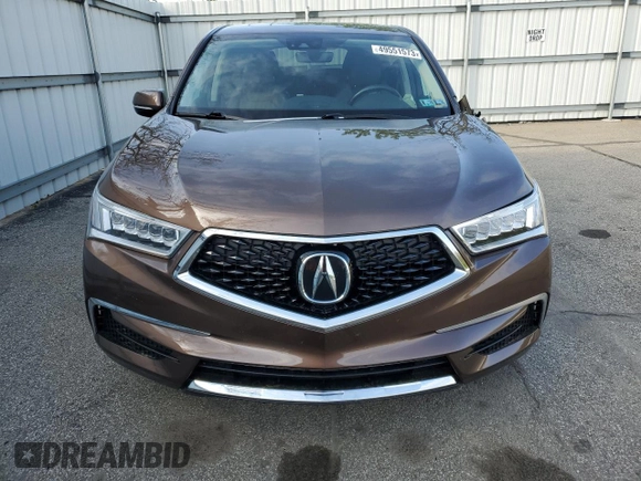 2019 Acura MDX w/Technology Pkg with VIN 5J8YD4H57KL000823, listed as a Copart auction lot 49551573 with 40,888 mi miles. Bid and sale history available at carsss.com. Image 5.