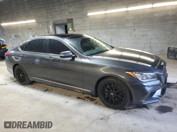 2019 Genesis G80 3.8L with VIN KMTFN4JEXKU324695, listed as a Copart auction lot 72415734 with 39,787 mi miles and Salvage Title. Bid and sale history available at carsss.com. Image 4.