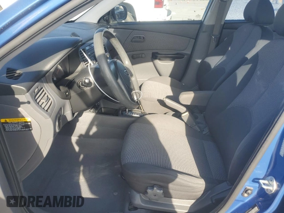 2010 Kia Rio LX with VIN KNADH4A35A6635429, listed as a Copart auction lot 53266835 with 110,615 mi miles and Salvage Title. Bid and sale history available at carsss.com. Image 7.