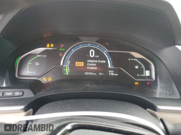 2018 Honda Clarity Plug-In Hybrid with VIN JHMZC5F16JC013412, listed as a Copart auction lot 79014864 with 83,784 mi miles and Clean Title. Bid and sale history available at carsss.com. Image 9.