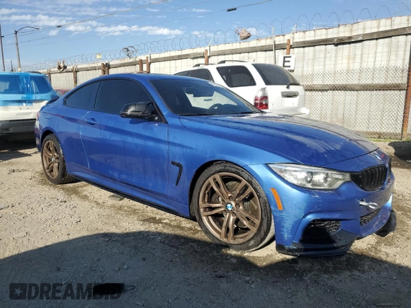 2014 BMW 4 Series 428i with VIN WBA3N7C56EF718698, listed as a Copart auction lot 47436615 with 118,154 mi miles and Salvage title. Bid and sale history available at DreamBid. Image 4.