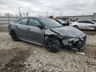 2023 Nissan Sentra SR with VIN 3N1AB8DV2PY310107, listed as a Copart auction lot 51299085 with 9,600 mi miles and Salvage Title. Bid and sale history available at carsss.com. Image 4.