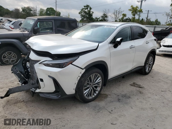 2022 Lexus NX with VIN JTJGKCEZ4N5004450, listed as a Copart auction lot 50530374 with 9,458 mi miles. Bid and sale history available at carsss.com. Image 1.