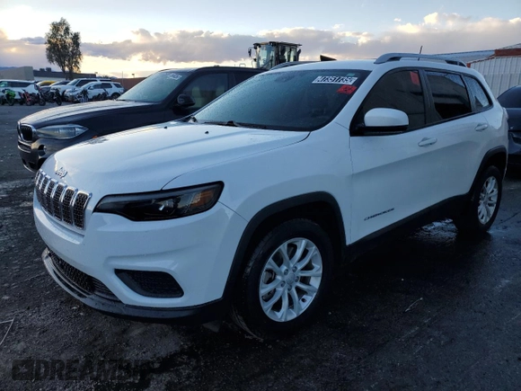 2021 Jeep Cherokee Latitude with VIN 1C4PJLCB1MD164091, listed as a Copart auction lot 47351735 with 55,812 mi miles and Clean Title. Bid and sale history available at carsss.com. Image 1.