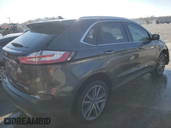 2019 Ford Edge Titanium z VIN 2FMPK3K96KBC31844, wystawiony jako Copart lot #85897344 z przebiegiem 59 421 mil mil oraz Szkoda całkowita • Salvage title. Historia ofert i sprzedaży dostępna na DreamBid. Obrazek 3.