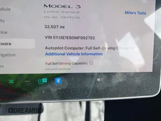 2021 Tesla Model 3 Long Range with VIN 5YJ3E1EB0MF992792, listed as a IAAI auction lot 41726740 with 33,507 mi miles. Bid and sale history available at carsss.com. Image 16.