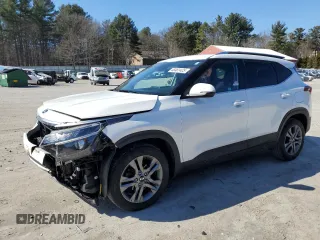 2021 Kia Seltos S with VIN KNDEU2AA6M7080916, listed as a Copart auction lot 48461425 with 45,616 mi miles and Salvage Title. Bid and sale history available at DreamBid. Image 1.