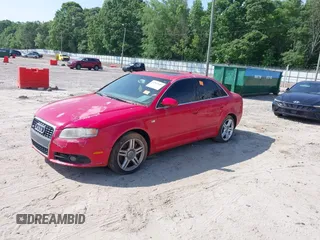 2008 Audi A4 2.0T with VIN WAUAF78EX8A054081, listed as a IAAI auction lot 42165895 with 1 mi miles. Bid and sale history available at carsss.com. Image 2.