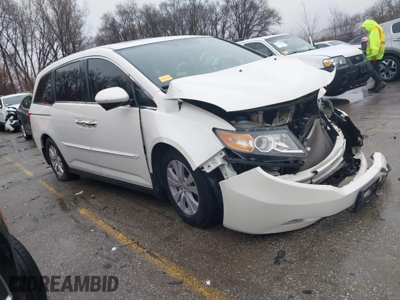 2016 Honda Odyssey EX-L z VIN 5FNRL5H6XGB032969, wystawiony jako IAAI lot #41168912 z przebiegiem 92 576 mil mil oraz . Historia ofert i sprzedaży dostępna na DreamBid. Obrazek 1.