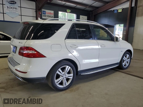 2012 Mercedes-Benz M 350 with VIN 4JGDA5HB5CA037038, listed as a Copart auction lot 63497135 with 181,471 mi miles and Clean title. Bid and sale history available at DreamBid. Image 3.