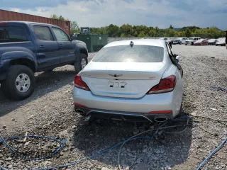 2019 Genesis G70 Advanced z VIN KMTG54LE3KU016950, wystawiony jako Copart lot #69569504 z przebiegiem 33 301 mil mil oraz Szkoda całkowita • Salvage title. Historia ofert i sprzedaży dostępna na DreamBid. Obrazek 6.