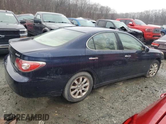 2003 Lexus ES 300 with VIN JTHBF30G036009951, listed as a Copart auction lot 50021235 with 231,411 mi miles and Salvage Title. Bid and sale history available at DreamBid. Image 3.