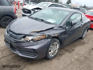 2015 Honda Civic Coupe LX with VIN 2HGFG3B58FH504642, listed as a IAAI auction lot 41672862 with 169,192 mi miles. Bid and sale history available at carsss.com. Image 17.
