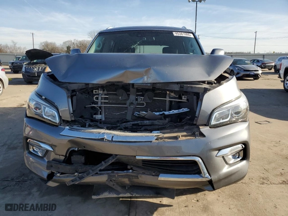2015 Infiniti QX80 with VIN JN8AZ2NF0F9574819, listed as a Copart auction lot 45381995 with 65,938 mi miles and Salvage Title. Bid and sale history available at carsss.com. Image 5.
