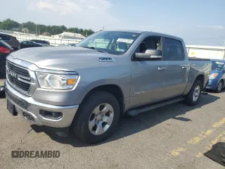 2020 Ram 1500 Big Horn with VIN 1C6RRFFG5LN102316, listed as a Copart auction lot 61872785 with 52,017 mi miles and Salvage title. Bid and sale history available at DreamBid. Image 1.