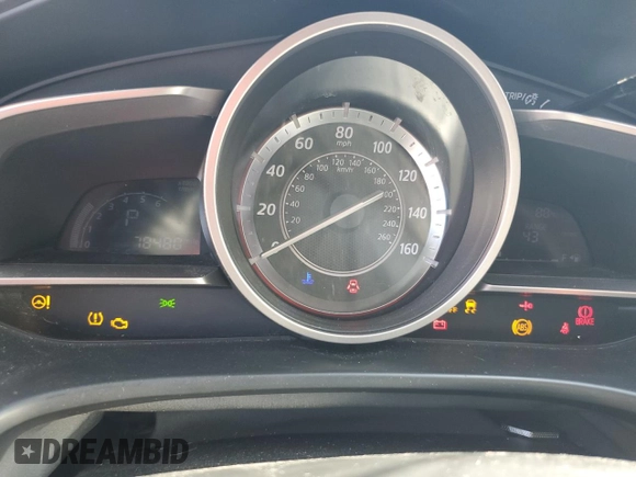 2015 Mazda 3 i Touring with VIN 3MZBM1L70FM202741, listed as a Copart auction lot 57301435 with 78,480 mi miles and Salvage title. Bid and sale history available at DreamBid. Image 9.