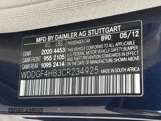2012 Mercedes-Benz C 250 Sport with VIN WDDGF4HB3CR234925, listed as a IAAI auction lot 42631121 with 166,349 mi miles and . Bid and sale history available at DreamBid. Image 9.