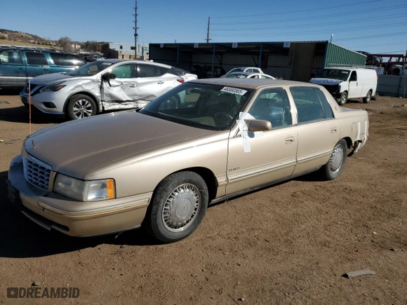1997 Cadillac DeVille DHS with VIN 1G6KE54Y6VU298810, listed as a Copart auction lot 48300565 with 234,488 mi miles and Salvage Title. Bid and sale history available at carsss.com. Image 1.