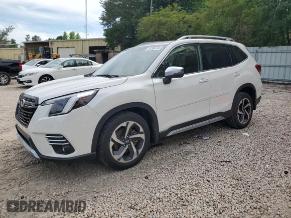 2023 Subaru Forester Touring с VIN JF2SKARC3PH422864, выставлен на аукционе Copart как лот 57598765 с пробегом 21 806 миль миль и Списание • Salvage title. История ставок и продаж доступна на DreamBid. Изображение 1.