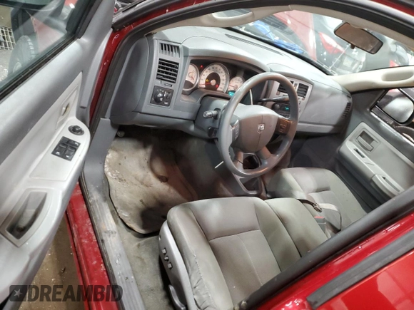 2006 Dodge Dakota SLT with VIN 1D7HW42NX6S717803, listed as a Copart auction lot 89000765 with 139,556 mi miles and Salvage Title. Bid and sale history available at carsss.com. Image 8.