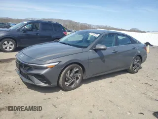 2024 Hyundai Elantra Limited z VIN KMHLN4DJ6RU120847, wystawiony jako Copart lot #54043625 z przebiegiem 19 897 mil mil oraz Szkoda całkowita • Salvage title. Historia ofert i sprzedaży dostępna na DreamBid. Obrazek 1.