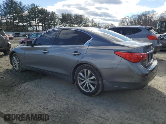 2016 Infiniti Q50 2.0t Premium with VIN JN1CV7AR2GM253752, listed as a Copart auction lot 43245065 with 80,320 mi miles and Salvage Title. Bid and sale history available at carsss.com. Image 2.
