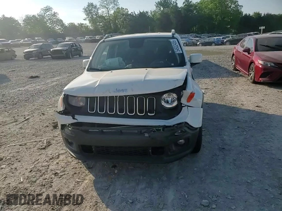 2018 Jeep Renegade Latitude with VIN ZACCJABB7JPH75163, listed as a Copart auction lot 54932455 with 267,193 mi miles and Salvage title. Bid and sale history available at DreamBid. Image 14.