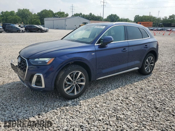 2022 Audi Q5 S line Premium with VIN WA1GAAFY6N2071689, listed as a Copart auction lot 59636025 with 19,969 mi miles and Salvage title. Bid and sale history available at DreamBid. Image 1.
