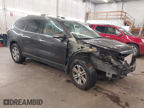 2015 Chevrolet Traverse LT with VIN 1GNKVHKD5FJ192552, listed as a IAAI auction lot 41708239 with 185,664 mi miles and . Bid and sale history available at DreamBid. Image 1.