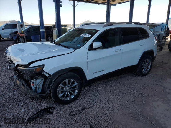 2021 Jeep Cherokee Latitude Lux with VIN 1C4PJLMX5MD112215, listed as a Copart auction lot 46901425 with 62,090 mi miles and Salvage Title. Bid and sale history available at carsss.com. Image 1.