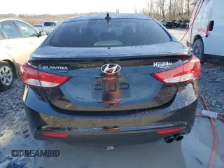 2013 Hyundai Elantra Coupe GS with VIN KMHDH6AE0DU001327, listed as a Copart auction lot 82601274 with 45,293 mi miles and Salvage Title. Bid and sale history available at carsss.com. Image 6.