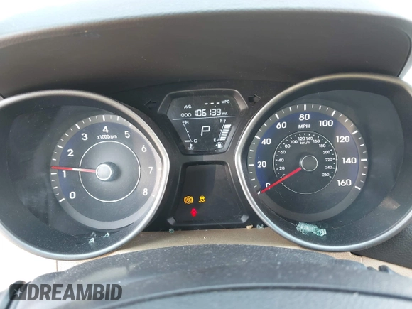 2013 Hyundai Elantra GLS with VIN 5NPDH4AE6DH377775, listed as a IAAI auction lot 42394868 with 106,139 mi miles and . Bid and sale history available at DreamBid. Image 7.