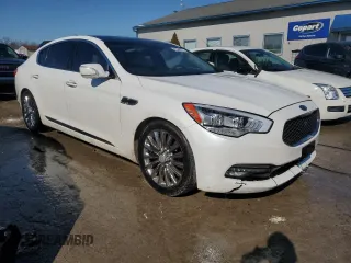2015 Kia K900 Luxury with VIN KNALW4D40F6020543, listed as a Copart auction lot 45549255 with 164,780 mi miles and Salvage Title. Bid and sale history available at carsss.com. Image 4.