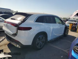 2023 Mercedes-Benz EQS with VIN 4JGDM2DB2PA009196, listed as a Copart auction lot 63701564 with 13,718 mi miles and Salvage Title. Bid and sale history available at carsss.com. Image 3.