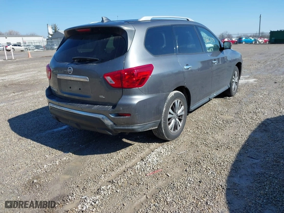 2020 Nissan Pathfinder SL with VIN 5N1DR2CN1LC597166, listed as a IAAI auction lot 41627774 with 85,786 mi miles. Bid and sale history available at carsss.com. Image 4.