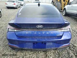 2022 Hyundai Elantra Hybrid Limited with VIN KMHLN4AJ0NU021262, listed as a Copart auction lot 49834985 with 33,782 mi miles and Salvage Title. Bid and sale history available at carsss.com. Image 6.